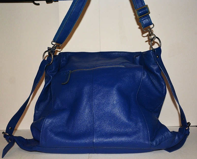 16 extra large royal blue shopper’s bag – PU leather