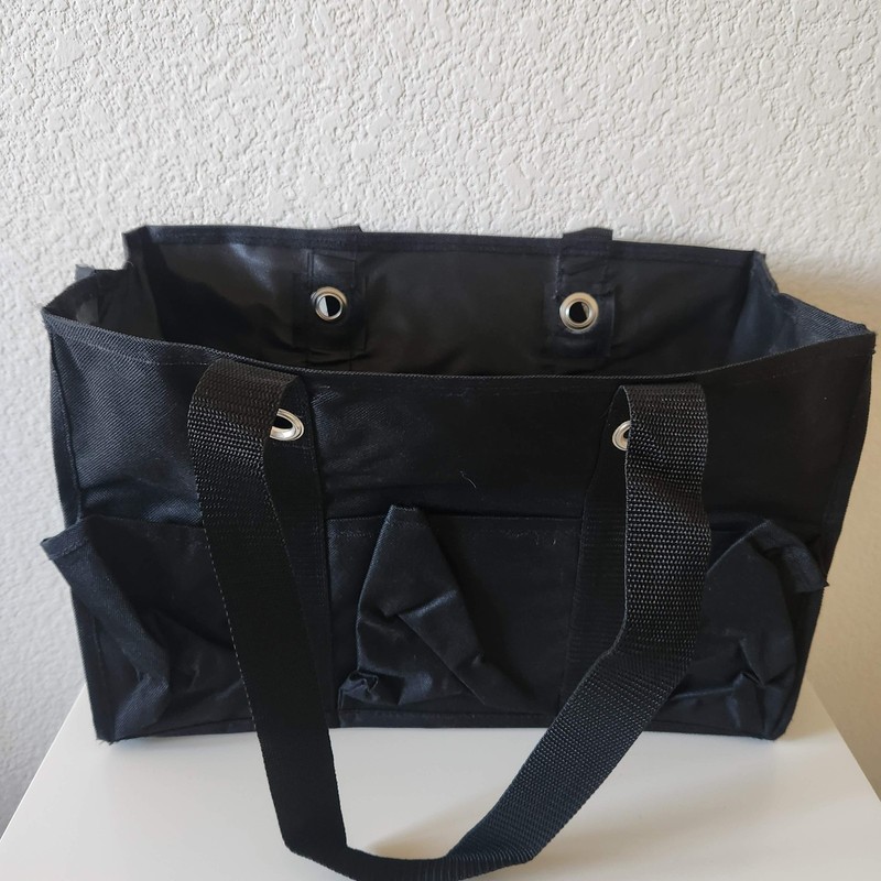 Thirty One Organizing Utility Tote Black Open Top 31 Bag Craft Diaper Gym