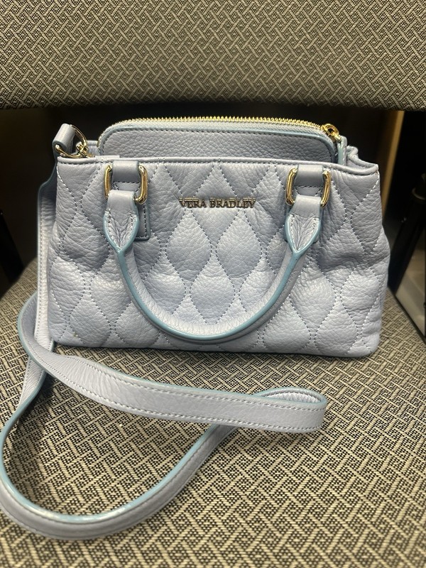 Vera Bradley Quilted Emma Satchel Cloudy Blue NWOT