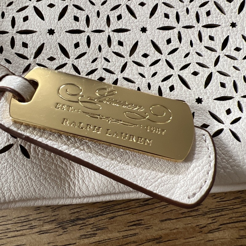 Lauren Ralph Lauren Clutch Faux Leather Unlined Cutouts gallery