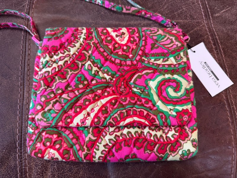 VERA BRADLEY Small Flap Hipster Bag Purse (CAPRI PINK) NEW Cottage Core