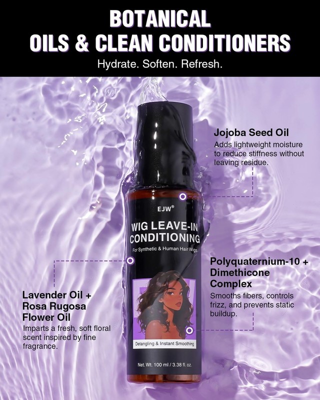 - Wig Spray for Synthetic Hair 8Oz - Leave-In Conditioner, Detangler, Moisturize gallery