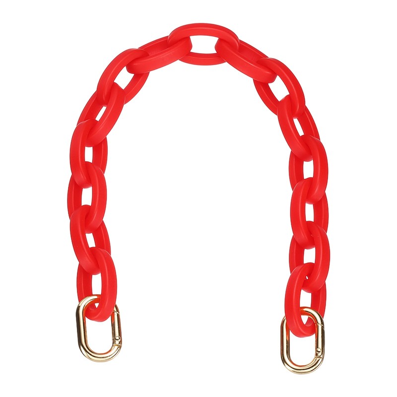 15.7″ Acrylic Chain Strap, Purse Extension Decorative Strap, Red