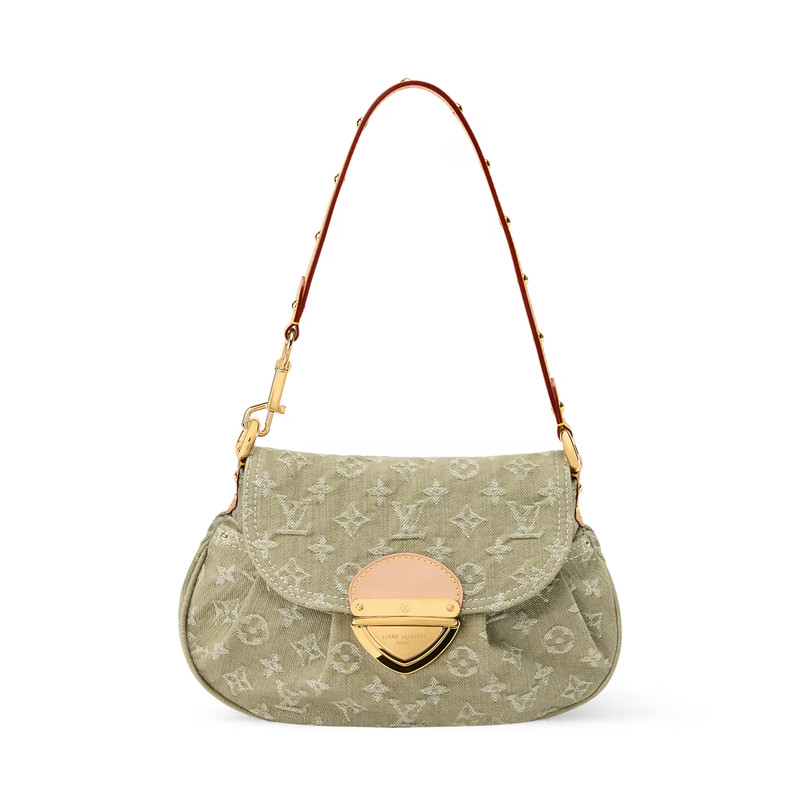 NEW Louis Vuitton Monogram Sunset Shoulder Bag Khaki M27210 Authentic LV