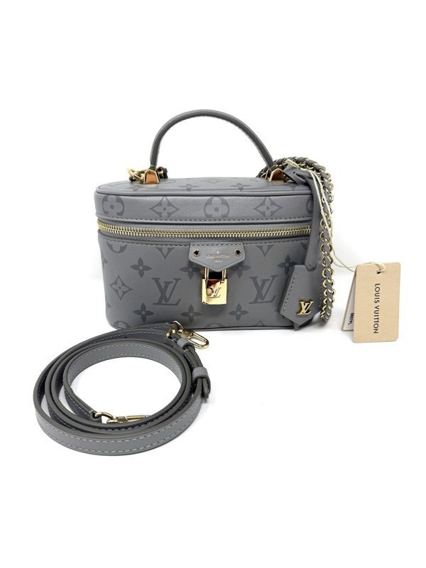 Louis Vuitton Vanity Chain Pouch Monogram Ink Trianon Gray Limited Edition