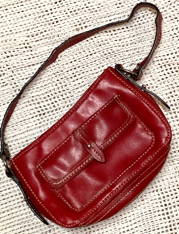 NINE WEST Handbag Small Red All Man Made Materials Purse 8 X 5