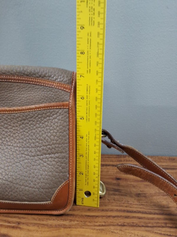 Dooney & Bourke Green Brown Purse Handbag Tote All Weather Leather USA See Photo gallery