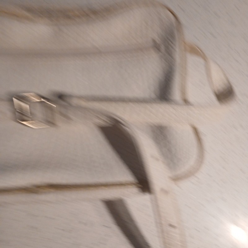 NAS BAG Vintage 80's Women's Purse Appx 10" X 7" White And Gold Pattern gallery