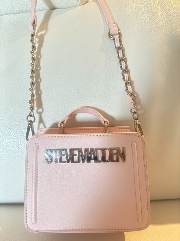 NWT STEVE MADDEN BEVELYN MINI SATCHEL CROSSBODY BAG PURSE PINK