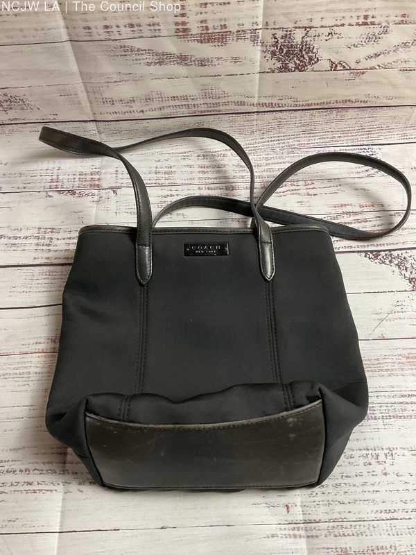 Coach Black Neoprene Tote