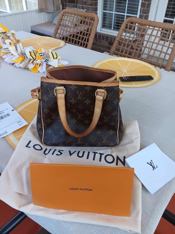 Louis Vuitton Batignolles Vertical Tote Brown Canvas/Leather