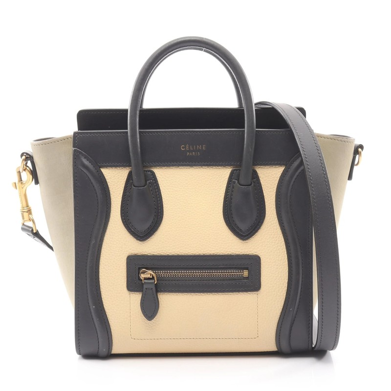 Celine 2WAY Handbag Black Leather #RCB2046