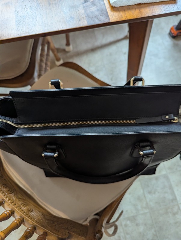 Kate Spade New York Black Leather Laurel Way Evangelie Satchel, NWOT gallery