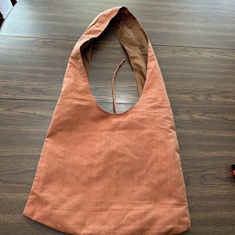 Handmade Beaded Boho Embroidered Hobo Bag Terracotta Tote Floral 70’s Vibe gallery