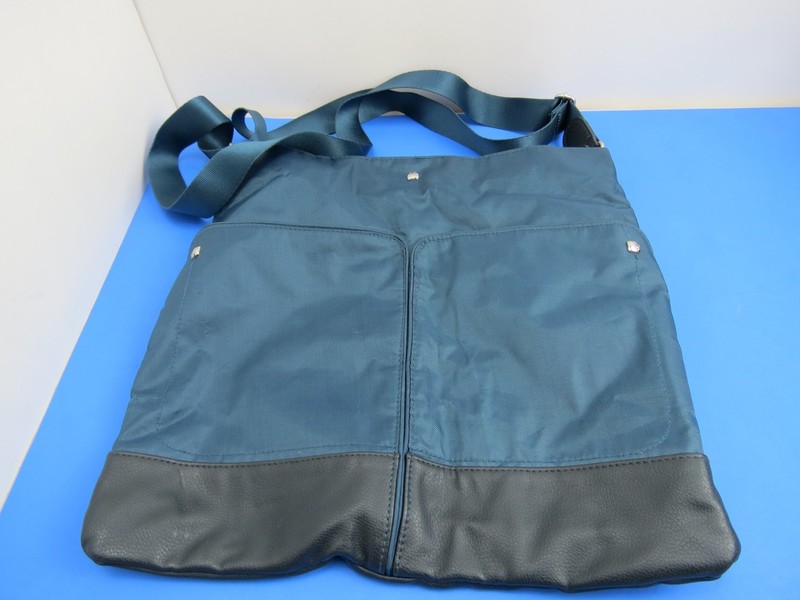 Mosey Baggallini Teal Blue Tote Bag Organizer