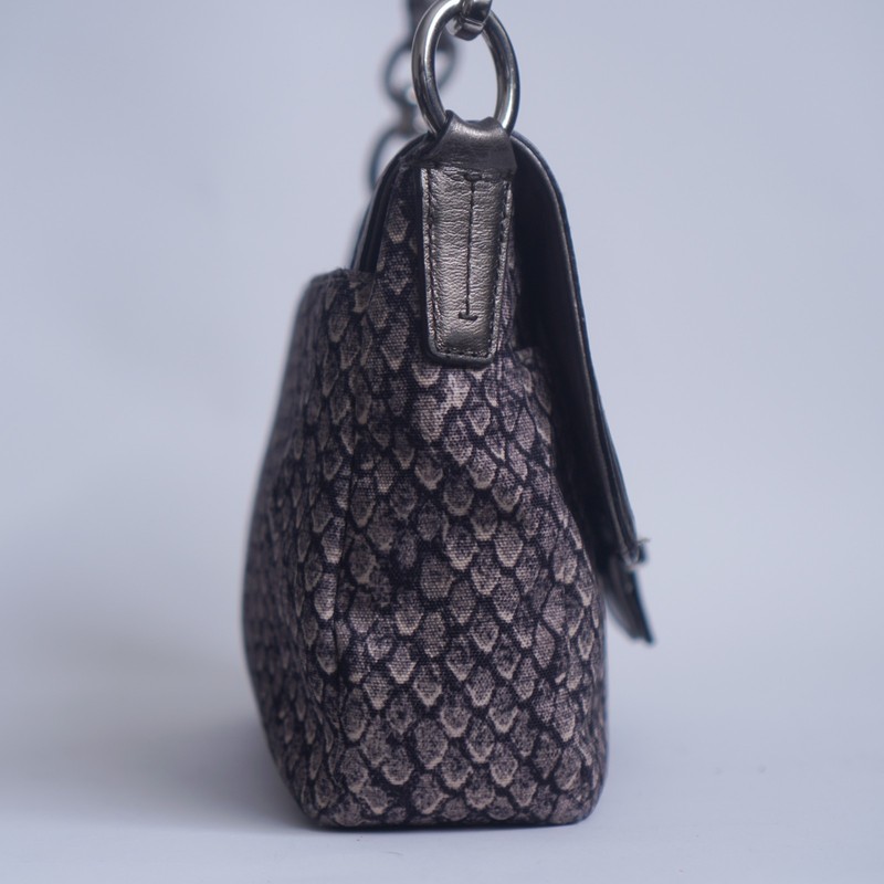 COACH 2013 Taylor Snake Print Gray Flap Small Satchel Crossbody Bag - F26036 gallery
