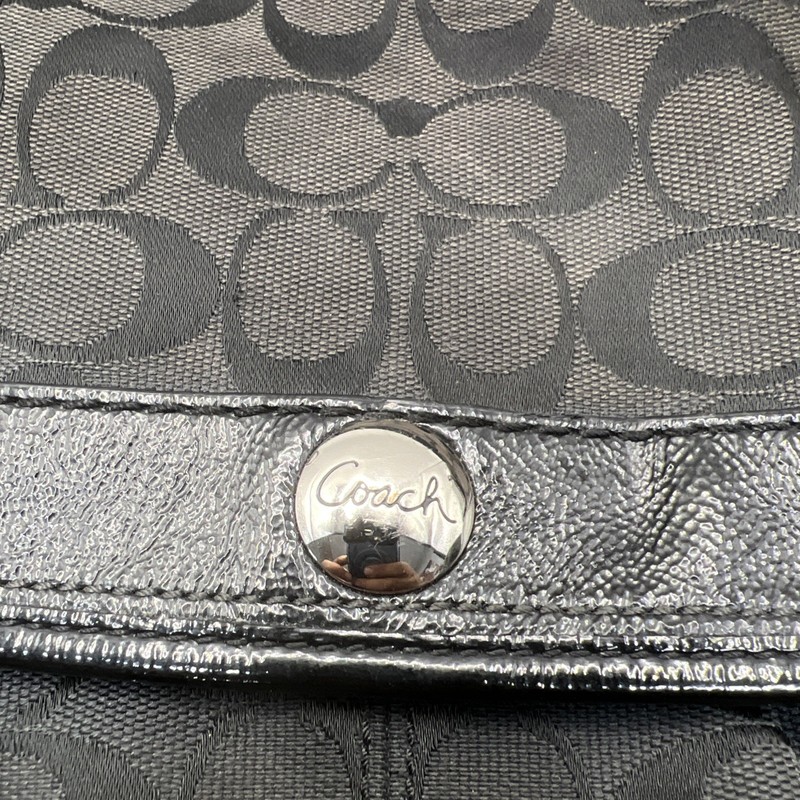 Condition COACH Signature One Shoulder Bag Black F13739 Free Shipping Great gallery