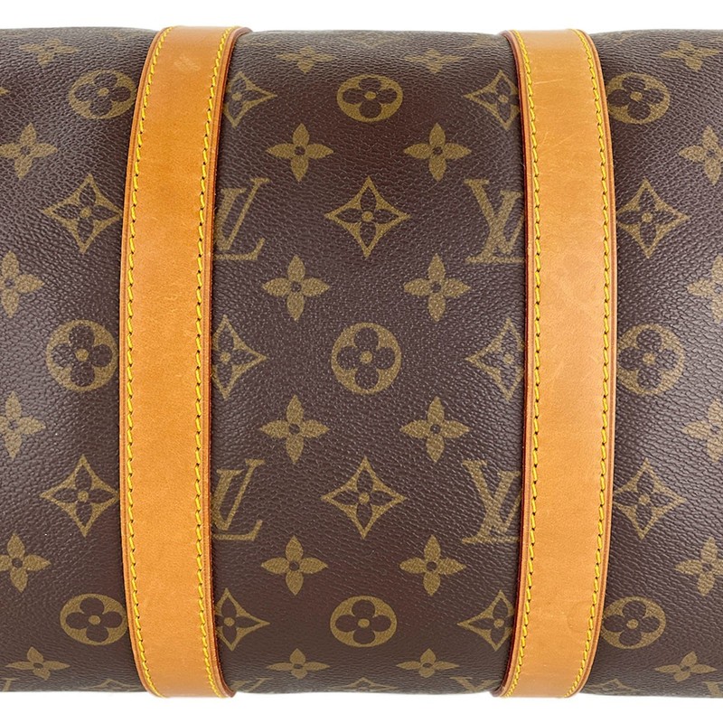 Louis Vuitton Monogram Keepall 45 Leather Fabric Brown Boston Bag 4490 gallery