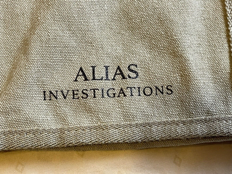 ATLAS INVESIGATIONS CANVAS TOTE BOOK BAG 14 X 10 X 2 46 IN STRAP PRE-OWNED gallery