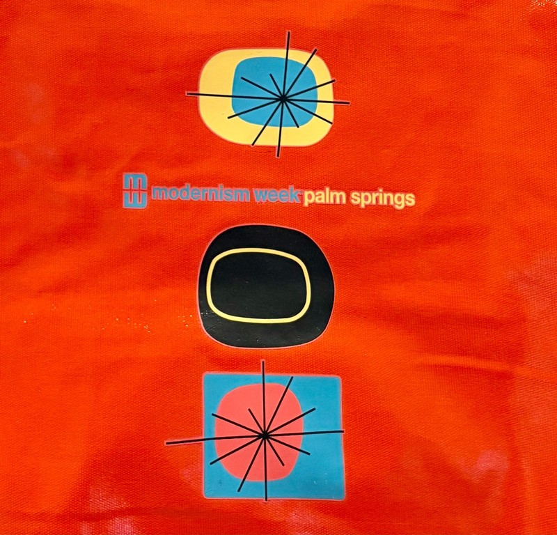 Modernism Week Palm Springs Oversize Orange Tote Bag Sturdy Coated Cotton Canvas gallery
