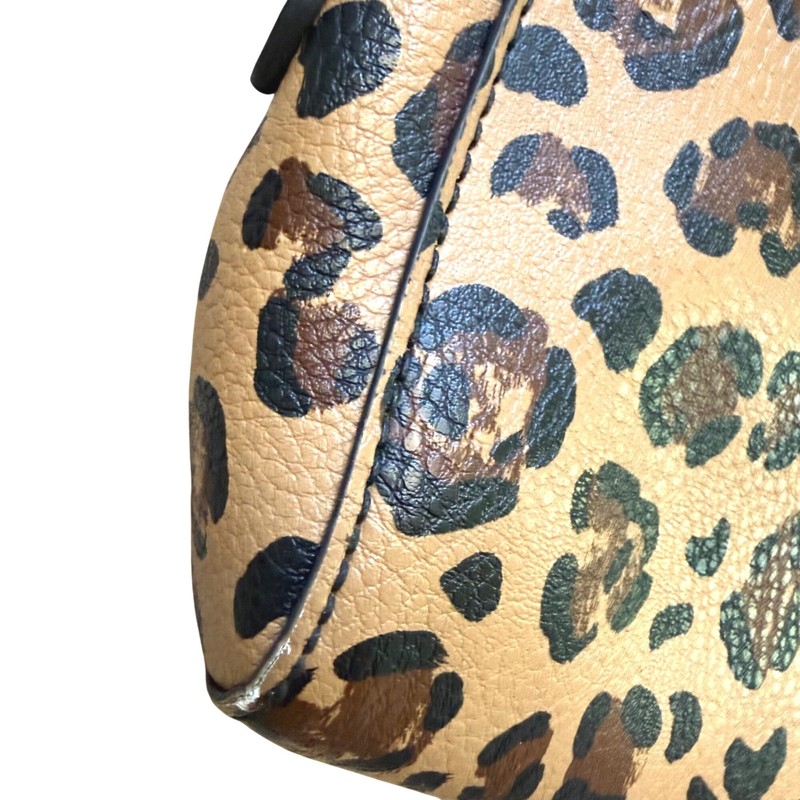 Fossil Women's Crossbody Bag Brown Leopard Print Faux Leather Modern Safari Boho gallery