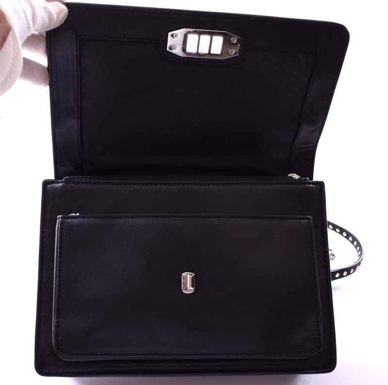 Rebecca Minkoff Je T'aime Star Studded Crossbody Black/silver Bag Mint Cond gallery