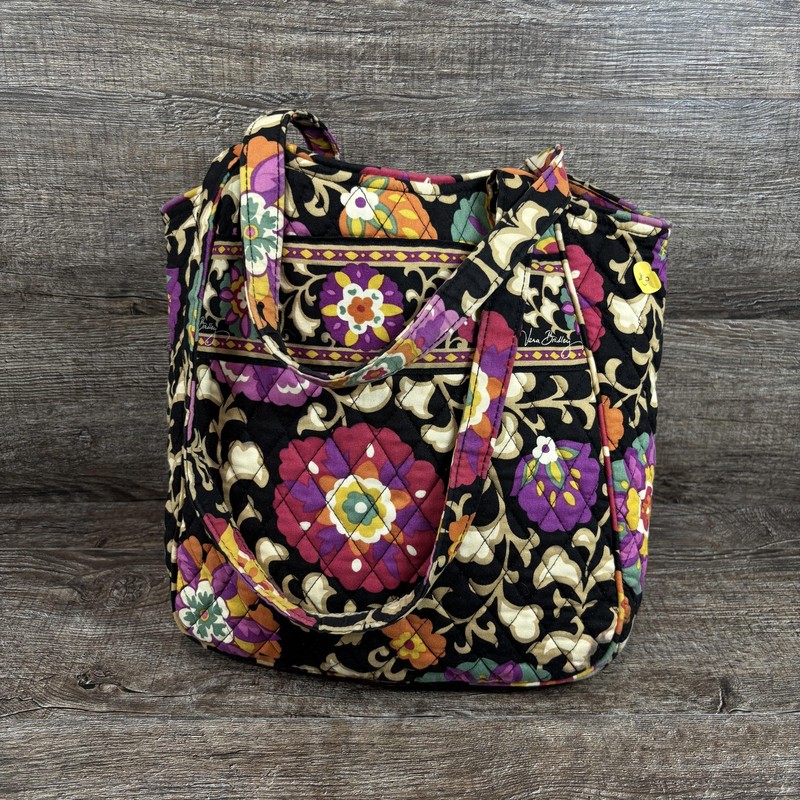 Vera Bradley Tote Bag Women’s Medium Colorful Quilted Floral Shoulder Purse