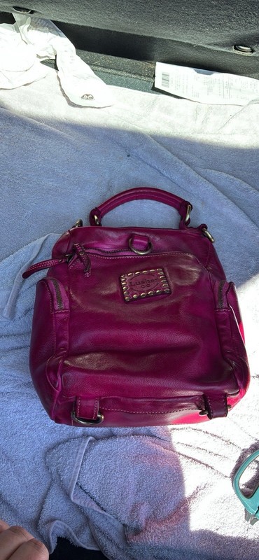 Lusher Mini Quest BackPack Purse – Fuchsia SOLD OUT COLOR 100% Italian Leather