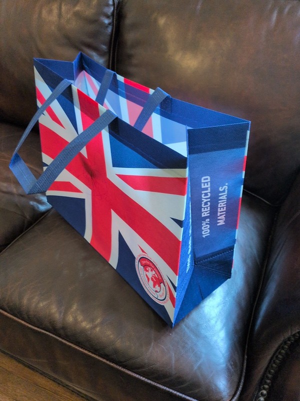 ** UNION JACK / FLAG ** (UK, British national flag) Tote Bag 17x 13x 6 in. NEW.