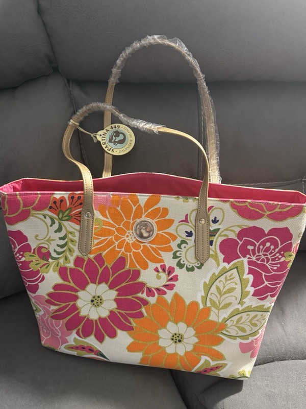Spartina 449 Daufuskie Island Floral Tote Bag Brand New with Tags