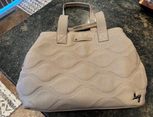 Lug Matte Luxe Quilted Tempo Tote Bag Sand