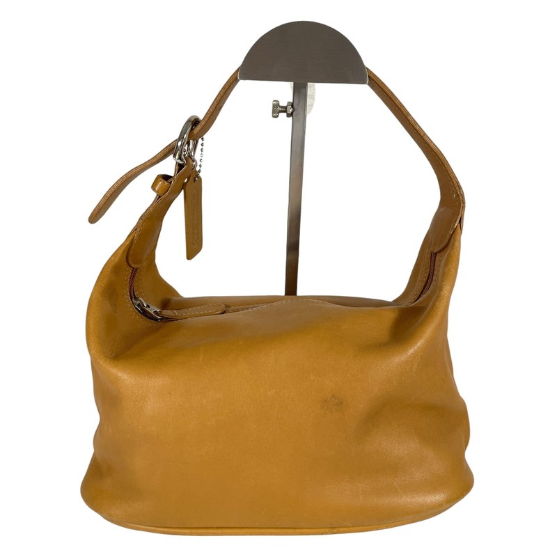 COACH 4145 Mini Hobo Bag Hand Bag Leather Camel Leather