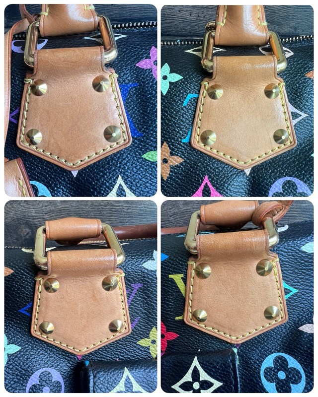 Authentic Louis Vuitton Takashi Murakami Black Multicolor Speedy 30 Handbag Tote gallery