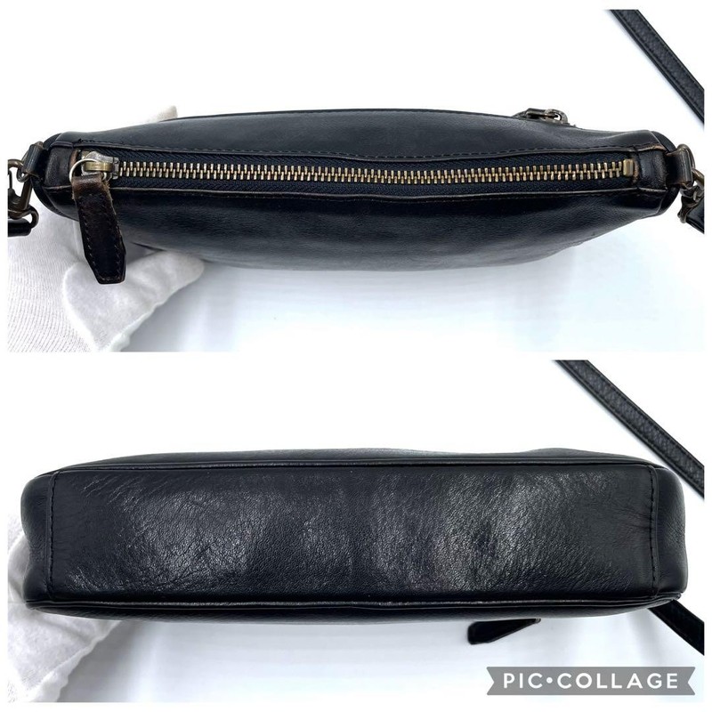 Jean Paul Gaultier Shoulder Bag Crossbody Black Leather Rose Pattern 23x14x5cm gallery