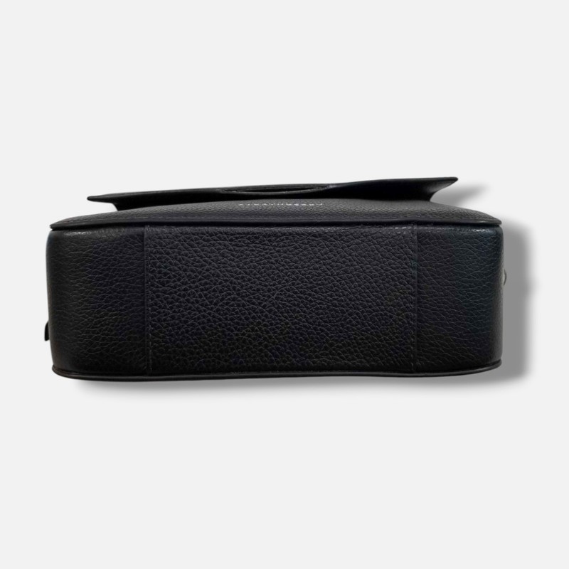 Strathberry Women Black Grain Leather Logo Camera Crossbody Bag gallery