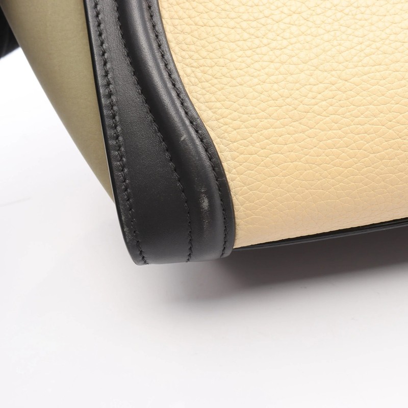 Celine 2WAY Handbag Black Leather #RCB2046 gallery