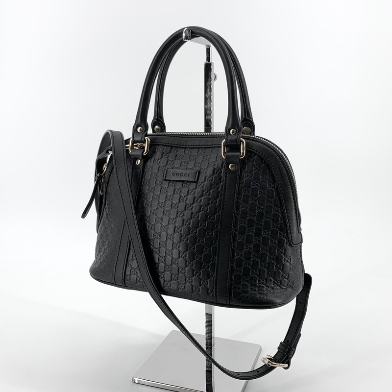 Gucci Microshima Mini Dome Tote Bag and Crossbody Bag 449654 154660559