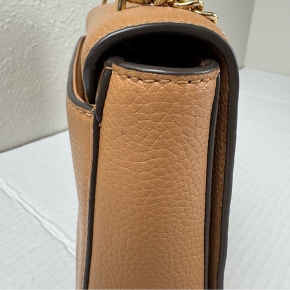 Tory Burch Carter adjustable chain shoulder crossbody bag purse cardamom tan gallery