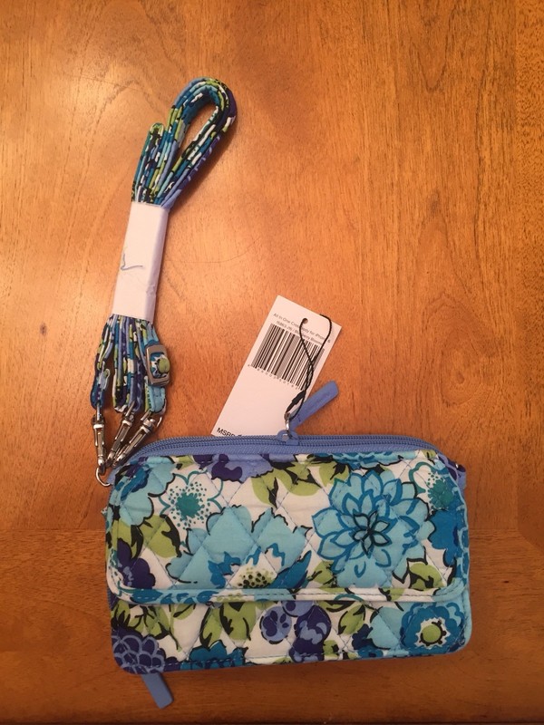 Vera Badley All In On Crossbody For Iphone 6 Blueberry Blooms NWT