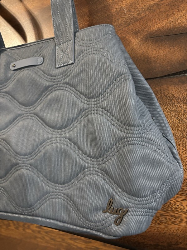 Lug Tempo Matte Luxe VL Tote Bag Purse Blue Moon Ice Pop NWOT gallery