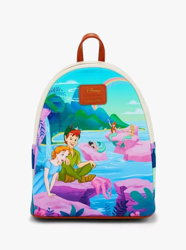 Loungefly Disney Peter Pan Mermaid Lagoon Mini Backpack Wendy Mermaids Rainbow