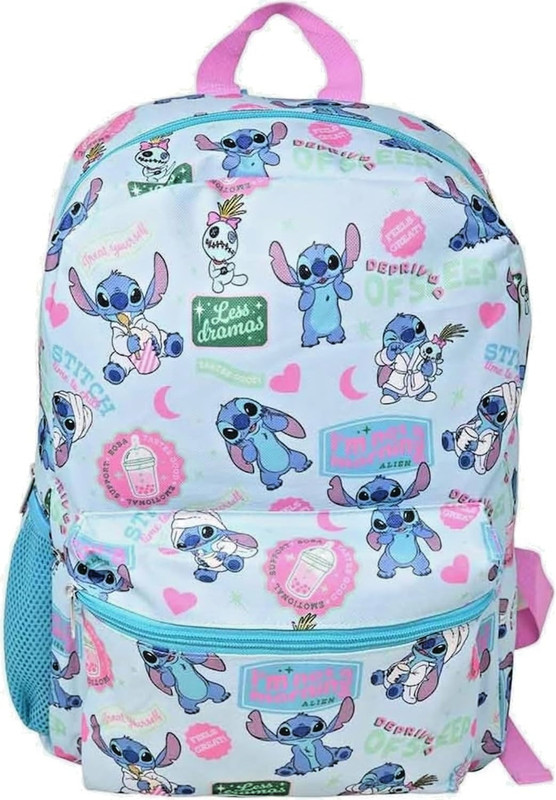 Disney Lilo Stitch 16″ Large School Backpack Book Travel Bag
