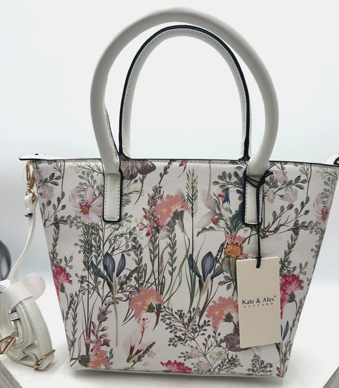 KATE & ALEX CUFFARO Spring Flowers Floral Satchel Shoulder Handbag – NWT