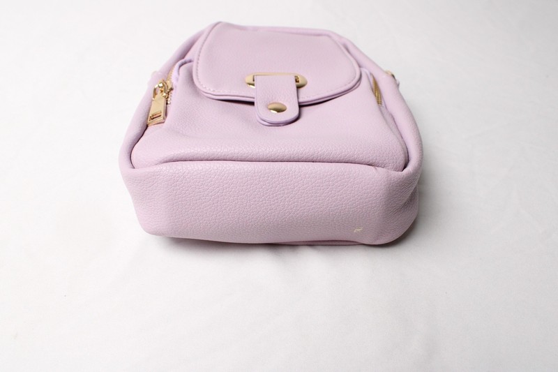 UHIW Women's Small Multi Zip Closure Crossbody Bag CA4 Purple One Size gallery