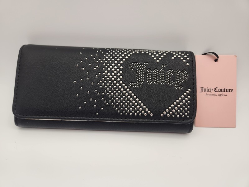 Juicy Couture Lovely Day Flap Clutch/ Wallet – Liquorice (Black) – New with Tags