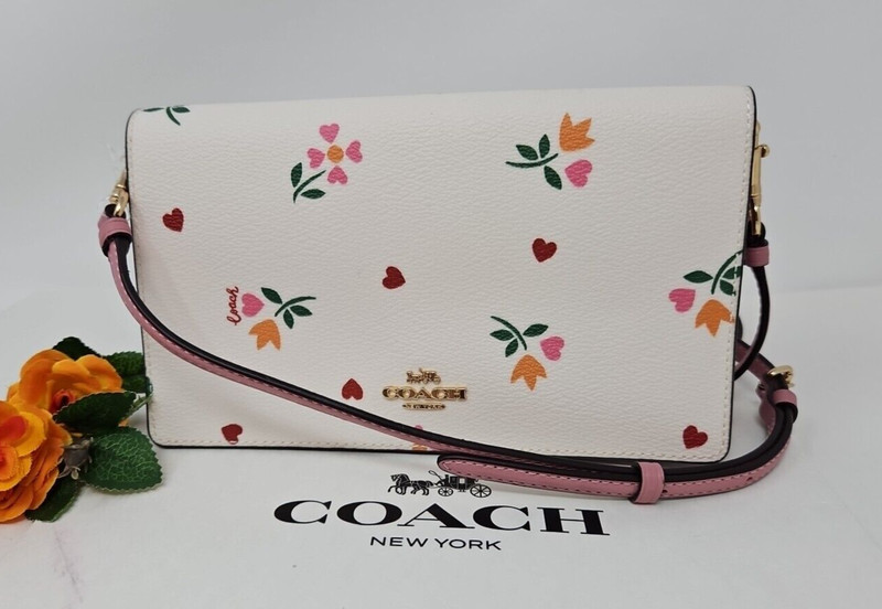 COACH Anna Crossbody With Heart Petal Print *AUTHENTIC* NWT