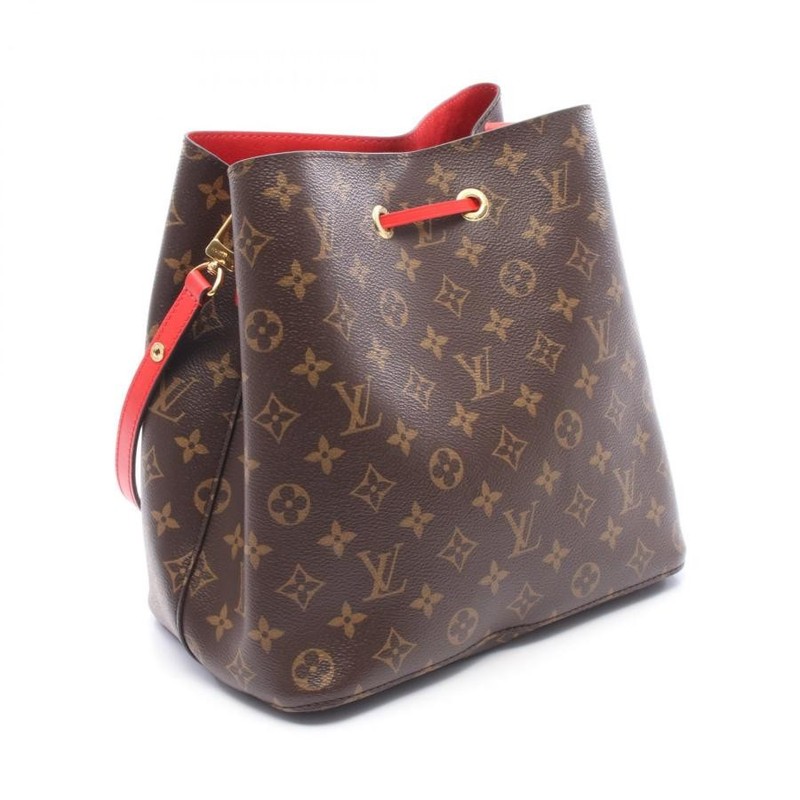LOUIS VUITTON Bag: NeoNoe Monogram Coquelicot M44021 Brown Red W26H25.5D17cm; gallery