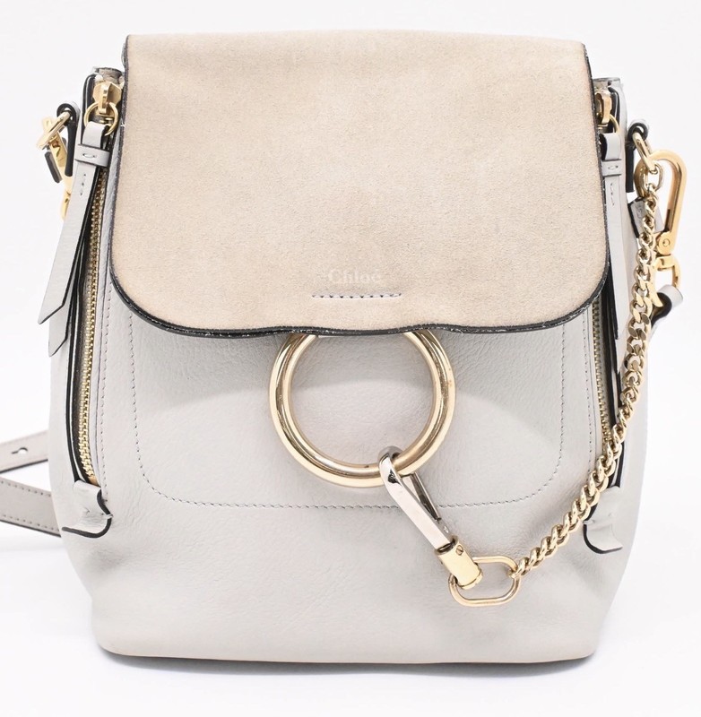 Chloé Faye Backpack Medium Leather/Suede
