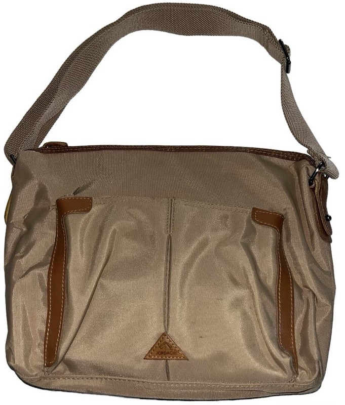 Vintage Y2K Jordache Bag Shoulder Purse 90s Horse Tan Canvas Tote