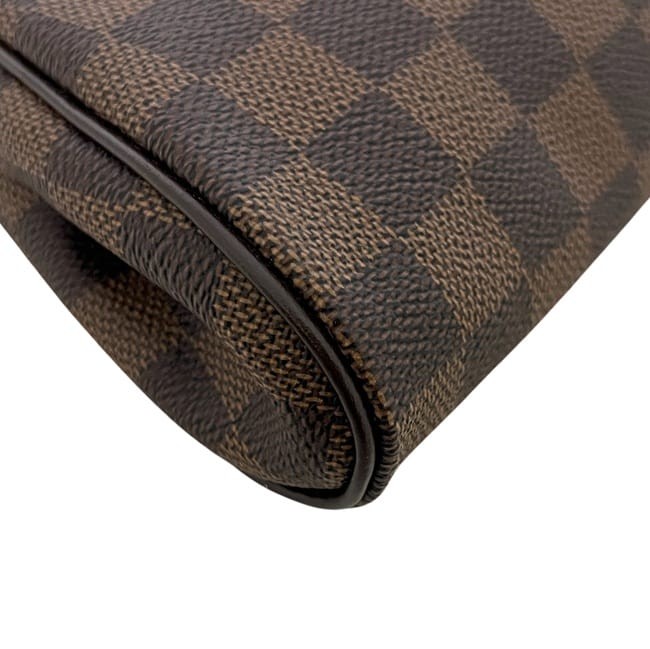 Pre-owned Louis Vuitton Eva Brown Damier Ebene Canvas/Leather Bag (N55213). gallery